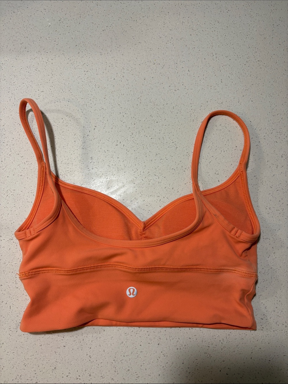 lululemon athletica Orange Strappy Light-Impact Sports Bra